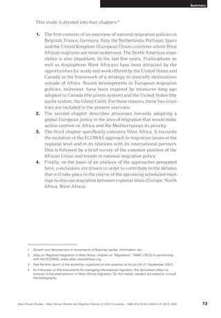 West African Mobility And Migration Policies Of Oecd Countries Oecd | PDF