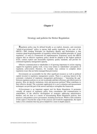 Better Regulation In Europe Better Regulation In Europe Oecd | PDF
