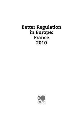 Better Regulation In Europe Better Regulation In Europe Oecd | PDF