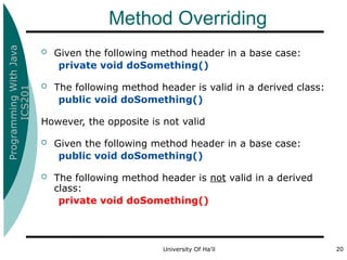 Java inheritance in object oriented programming | PPT