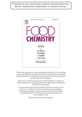 This article appeared in a journal published by Elsevier. The attached
copy is furnished to the author for internal non-commercial research
and education use, including for instruction at the authors institution
and sharing with colleagues.
Other uses, including reproduction and distribution, or selling or
licensing copies, or posting to personal, institutional or third party
websites are prohibited.
In most cases authors are permitted to post their version of the
article (e.g. in Word or Tex form) to their personal website or
institutional repository. Authors requiring further information
regarding Elsevier’s archiving and manuscript policies are
encouraged to visit:
http://www.elsevier.com/copyright
 