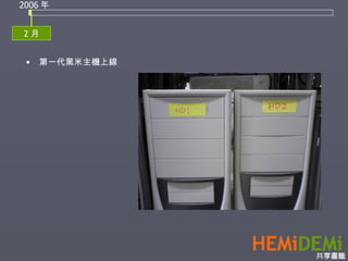 2006 年 第一代黑米主機上線 2 月 