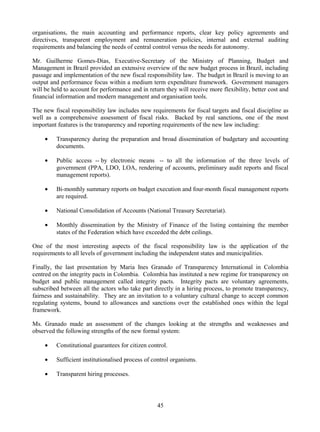 Public Sector Transparency And Accountability Making It Happen Oecd | PDF