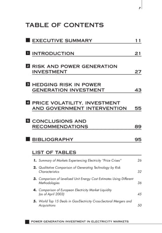 Power Generation Investment In Electricity Markets Oecd | PDF