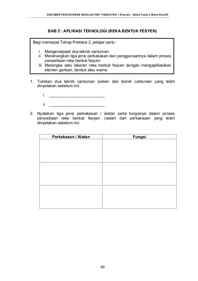 Contoh Soalan Rbt Tingkatan 1 - ponstirn