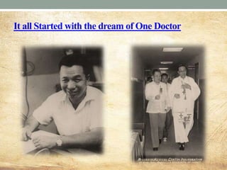 It all Started with the dream of One Doctor
 