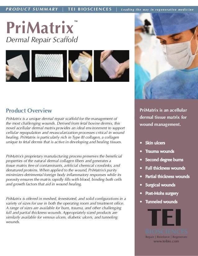 What Is Integra Primatrix Dermal Repair Scaffold? – FETPHA