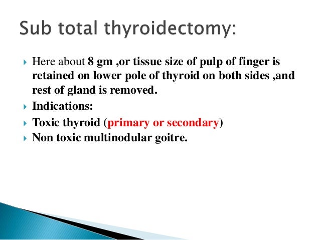 subtotal thyroidectomy