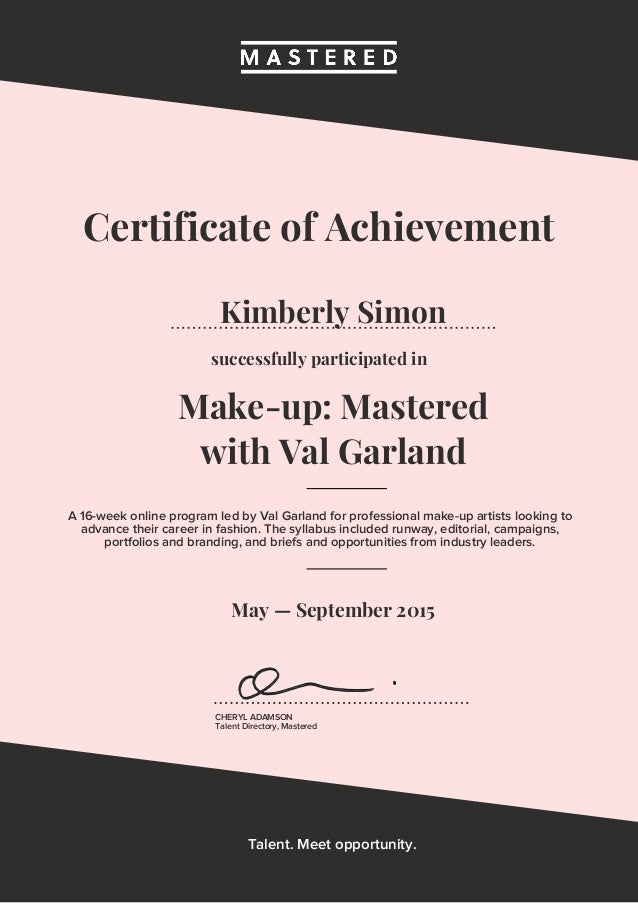 making a certificate online