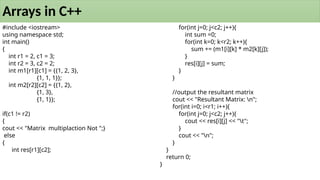 3 (3)Arrays and Strings for 11,12,college.pptx | Free Download