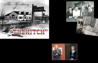 Wyoming Library Roundup • Winter/Spring 2014Wyoming Library Roundup • Winter/Spring 2014	
	
26	
	
27
The flames of the 2010 fire that
destroyed the Hitching Post Inn ignited
Sue Castaneda’s efforts to record this
iconic establishment’s impact on the
Cheyenne community and the rest of
the state.
At first Castaneda, who works for the
Wyoming Department of State Parks
and Cultural Resources, just sought
historical photos for an exhibit at the
Wyoming State Museum but then she
decided to undertake writing a book
upon the advice of a museum curator.
After an extensive process of
interviewing people and digging
through historical records and photos,
she finished compiling material for the
book The Hitching Post Inn: Wyoming’s
Second Capitol in 2012. Funds and
support for publishing the book came
from the Wyoming Lodging and
Restaurant Association Education
Foundation, the Wyoming State
Archives and a grant from the Wyoming
Historical Society.
The book, done in a limited release,
is still available. Funds raised by its
sale go to the Wyoming Lodging and
Restaurant Association Education
Foundation, which helps high school
students enter into the hospitality
industry.
Dating back to its start as the Lincoln
Auto Court in 1927 under Pete Smith,
the Hitching Post Inn had a long history
of family ownership and dedication
to the hospitality industry. When
Pete’s son Harry P. Smith took over, he
transformed the Lincoln Auto Court’s
rustic cabins into a major tourist stop
off the Lincolnway west of Cheyenne.
Harry renamed the hotel the Hitching
Post Inn, which became a charter
member of Best Western in 1946.
The book accounts how Harry’s son,
Paul Smith, grew up with the hotel,
starting as a bell hop at nine-years-old
and later taking over the reins from his
father in 1982. Paul ran the hotel until
his death in 2006.
Over the years, the hotel was well-
known for being the home away from
home for many Wyoming legislators,
as well as hosting U.S. Presidents and
many music acts playing at Cheyenne
Frontier Days.
Many people had a personal
connection to the hotel, and in many
ways it was the “center of the universe”
in Cheyenne, Castaneda explained.
When it burned down, “everybody
could suddenly remember every way in
which that place had played some part
in their lives, whether it was as a job or
experience.”
Castaneda’s memories included
having her wedding reception there as
well as listening to musician Michael
Degreve play on weekends. However,
her favorite memory stemmed from
working at the Cheyenne Animal
Shelter when Paul Smith was the
honorary chairman for the capital
campaign to raise funds for a new
center.
“What a treat to be able to work
with him on that, because people
loved and respected him so much that
they would do what he believed in,”
she said, noting his generosity the
community.
The book is full of photos, many of
them from the personal collection of
Paul Smith, donated for the project
by his niece, Stephanie Smith, who
inherited his photos and scrapbooks.
Stephanie also donated the famous
collection of campaign buttons and
photos of the visiting presidents,
which used to hang in the hotel’s
Presidential Room, to the Wyoming
State Museum.
Castaneda relied on many personal
recollections to tell the story of the
“Hitch,” as many locals called it. One
evening, she even met with
many banquet waitresses
recording their memories
as they looked at old
photos. “I just let them
talk and recorded them
remembering things and
playing off of each other.”
Castaneda’s process is to
transcribe the interviews
and then put them down
on paper. So for the
most part, the stories about the Hitch
are told by the people themselves. She
also relied on old speeches written by
Paul, old travel articles and segments in
older books that mentioned the lives of
the Smith family. It was not hard finding people willing
to talk about the Hitching Post, she
laughed. One interview usually led
to a contact for another interview.
“You could keep going with this book
forever with people’s recollections and
how it affected their lives.”
“The Hitching Post just affected
people like nothing else in this town
probably ever will. Nothing will bring
us together like the Hitching Post
because no corporation is ever going
to treat the community the way family
can.”
“theHitch”
The History
of...
Top: The Smith Family - Harry P.
Smith, his wife Mildred and their children
Evelynn and Paul. Above: One of the guest
rooms at the Hitching Post Inn.
Musician Michael Degreve and author Sue Cas-
taneda. Degreve entertained crowds in the lobby
of the Hitch six nights a week for thirty years.
 