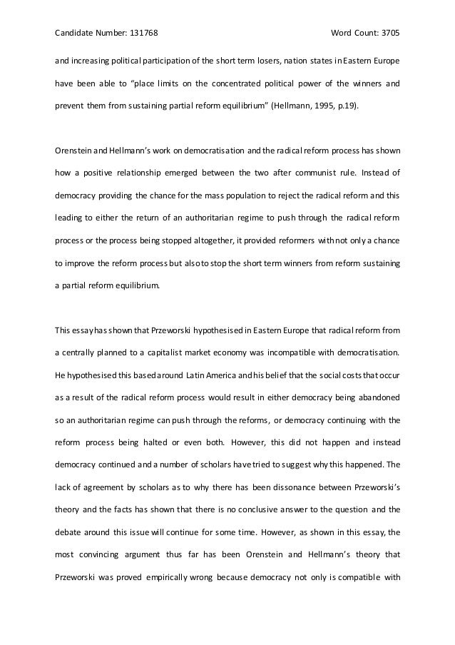 essay about democracy