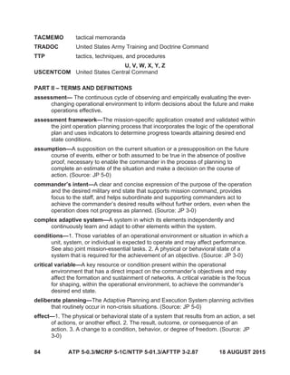 Opertion Assessment MTTP 2015 | PDF