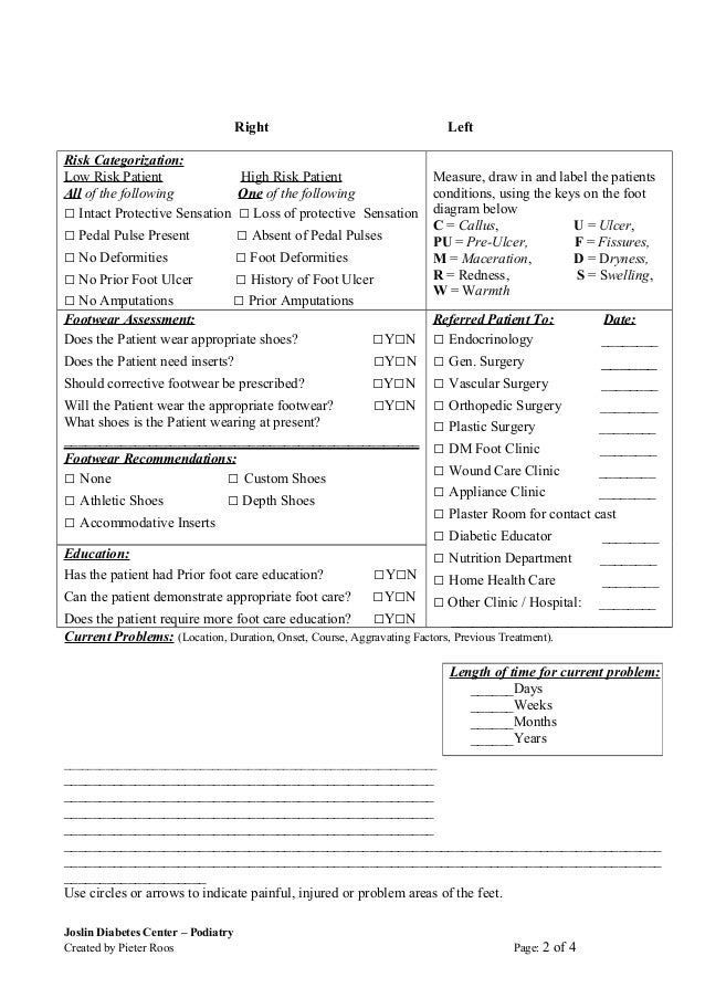 Diabetes Foot Exam