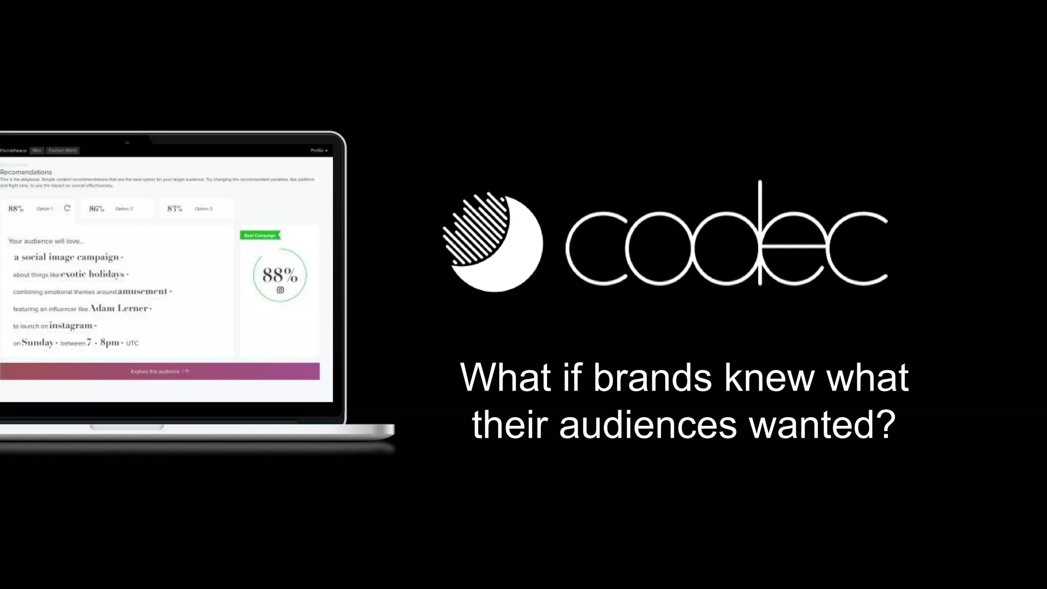 What if brands knew what
their audiences wanted?
