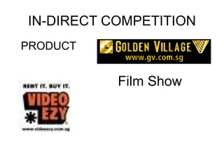 IN-DIRECT COMPETITION PRODUCT Film Show 