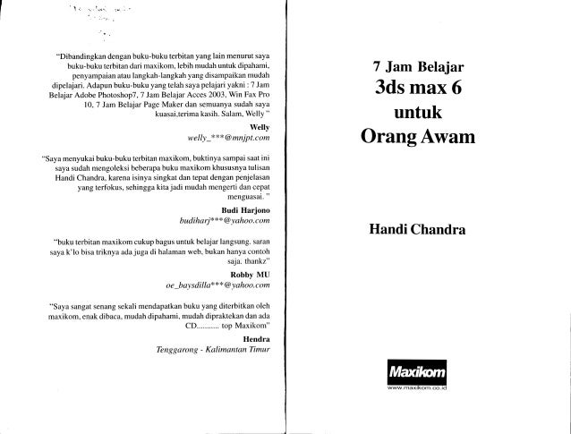 3 3dsmax 6 Untuk Orang Awam