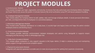 Employee Management Module Comprehensive Employee Management System with Advanced Features and ...
