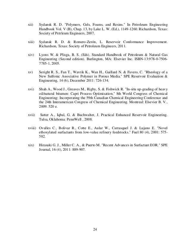 Research papers enhanced oil recovery