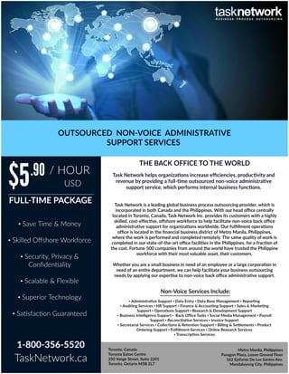 Nonvoice Admin Support Flyer