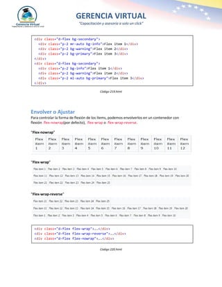 flex en bootstrap | PDF