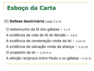 5.22,23 O Espírito Santo produz uma só qualidade de fruto,
que é a semelhança com Cristo.
Virtudes obtidas quando se vive em comunhão com o Deus.
Como estão em contínuo desenvolvimento, a caminho da
santificação, umas estarão mais amadurecidas que outras.
Exemplos da aplicação desses frutos:
1) Amor para não guardar rancor ;
2) Alegria para espantar a melancolia ;
3) Paz para acalmar o coração ;
4) Longanimidade para vencer a impaciência ;
5) Benignidade para acabar com a intolerância ;
6) Bondade para fazer o que é certo ;
7) Fé para crer na vitória sobre o pecado ;
8) Mansidão para aplacar a ira ;
9) Ter domínio próprio .
 