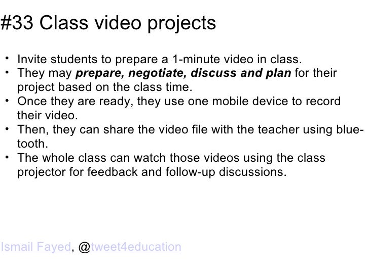 33 Interesting Ways to use Mobile Devices in the classroom