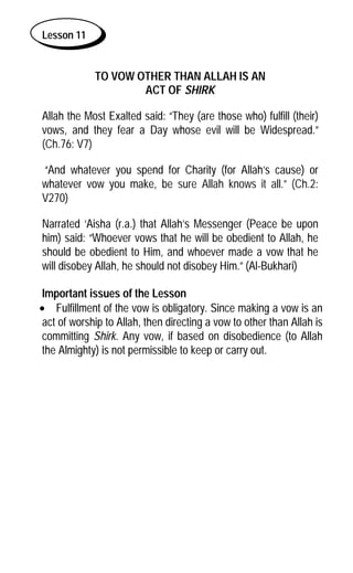 33 lessons for every muslim Abdul-Aziz Saleh al-Shomar | PDF