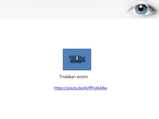Tindakan enzim
https://youtu.be/kLffPoJbA8w
 