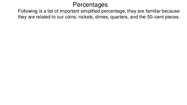 33 percentages