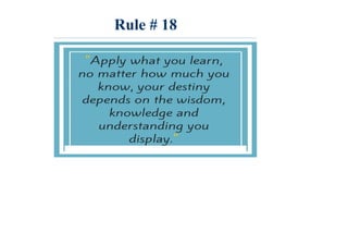 Rule # 18
 
