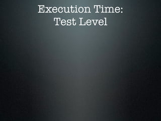Execution Time:
  Test Level
 