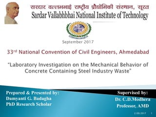 2/09/2017 1
Prepared & Presented by:
Damyanti G. Badagha
PhD Research Scholar
 