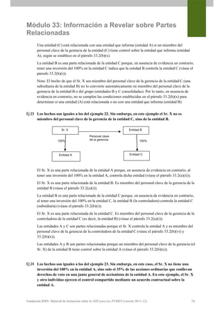 33 INFORMACIÓN A REVELAS SOBRE PARTES RELACIONADAS | PDF