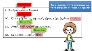 Αμετάβατο ρήμα
Αμετάβατο ρήμα
Σύστοιχο Αντικ.
Σύστοιχο Αντικ.
 