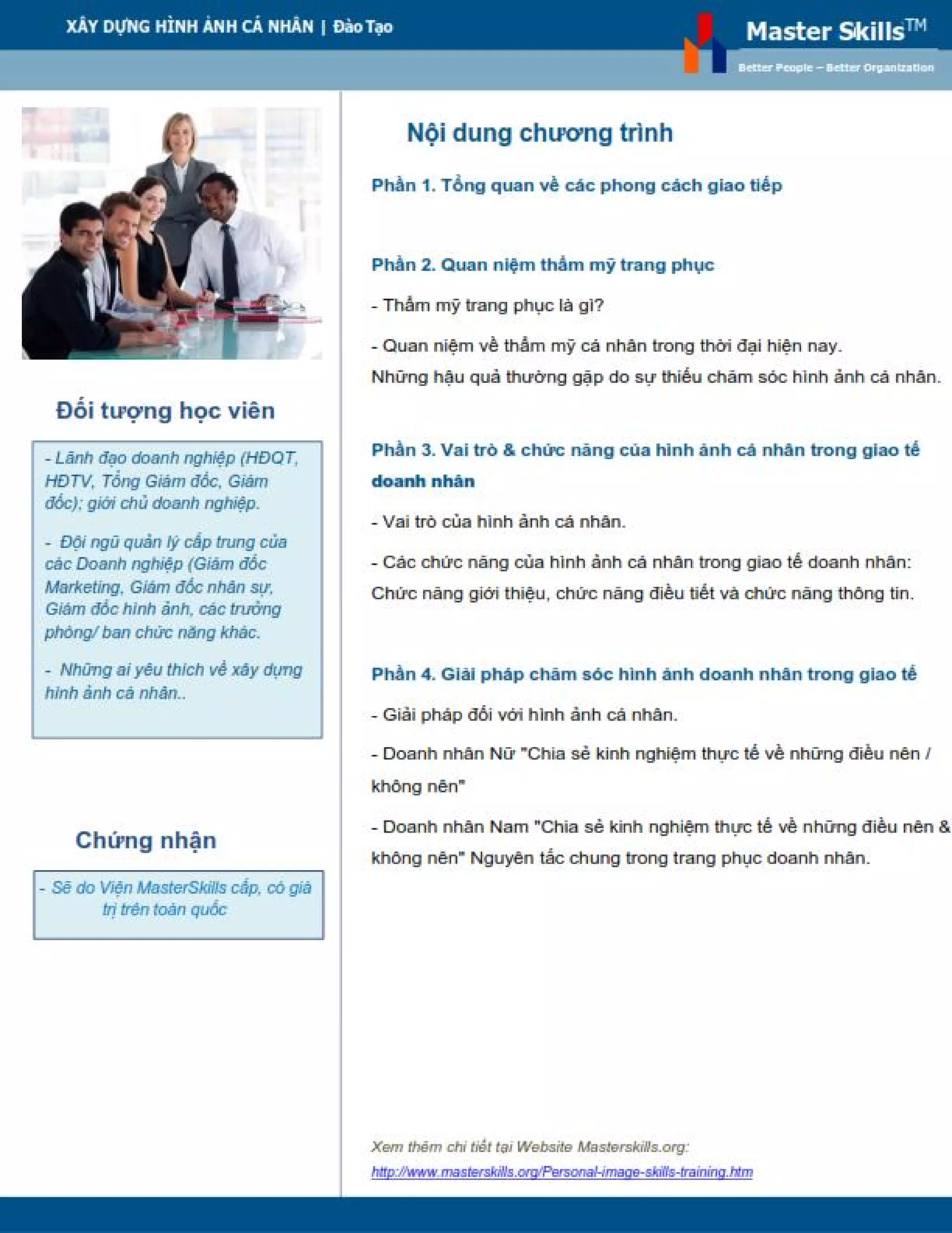 KỸ NĂNG XÂY DỰNG HÌNH ẢNH CÁ NHÂN