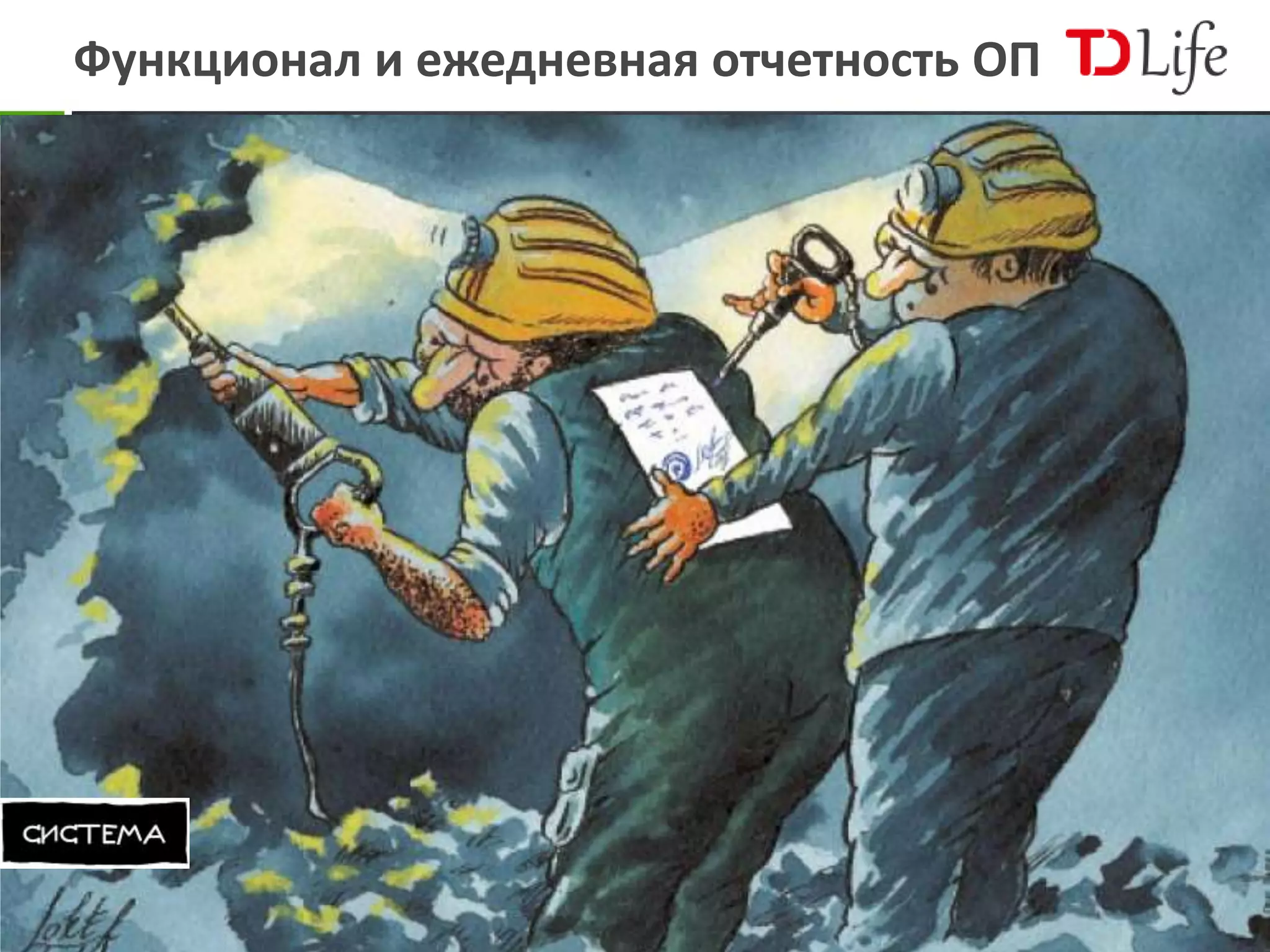 Функционал и ежедневная отчетность ОП
 