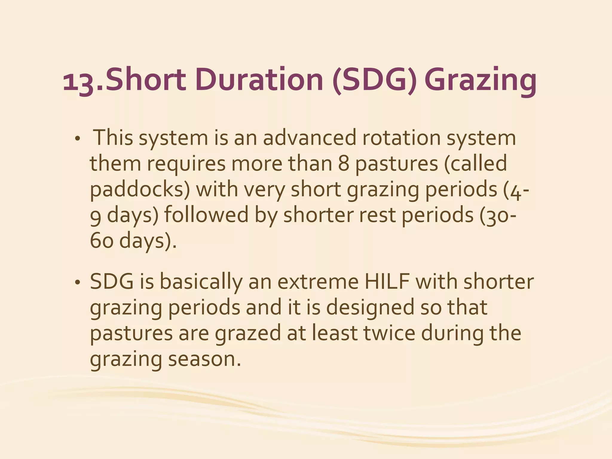 Rest Rotation Duration Grazing System Examples Grazing systems and Managment | PPTX