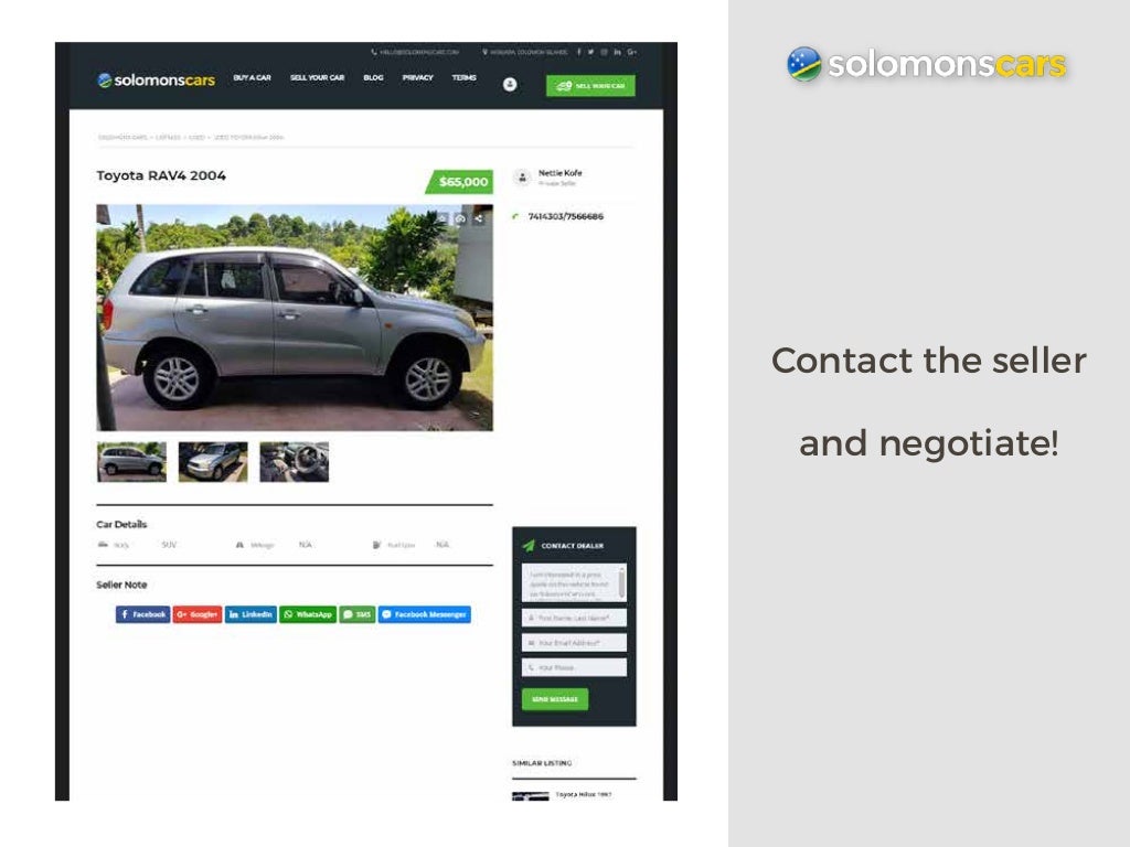 Buy & sell new and second hand used cars in Solomon Islands