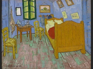 EL DORMITORIO, Van Gogh, 1889.
 