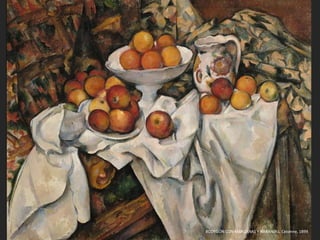 BODEGÓN CON MANZANAS Y NARANJAS, Cezanne, 1899
 