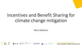 Incentives and Benefit Sharing for climate change mitigation | PDF