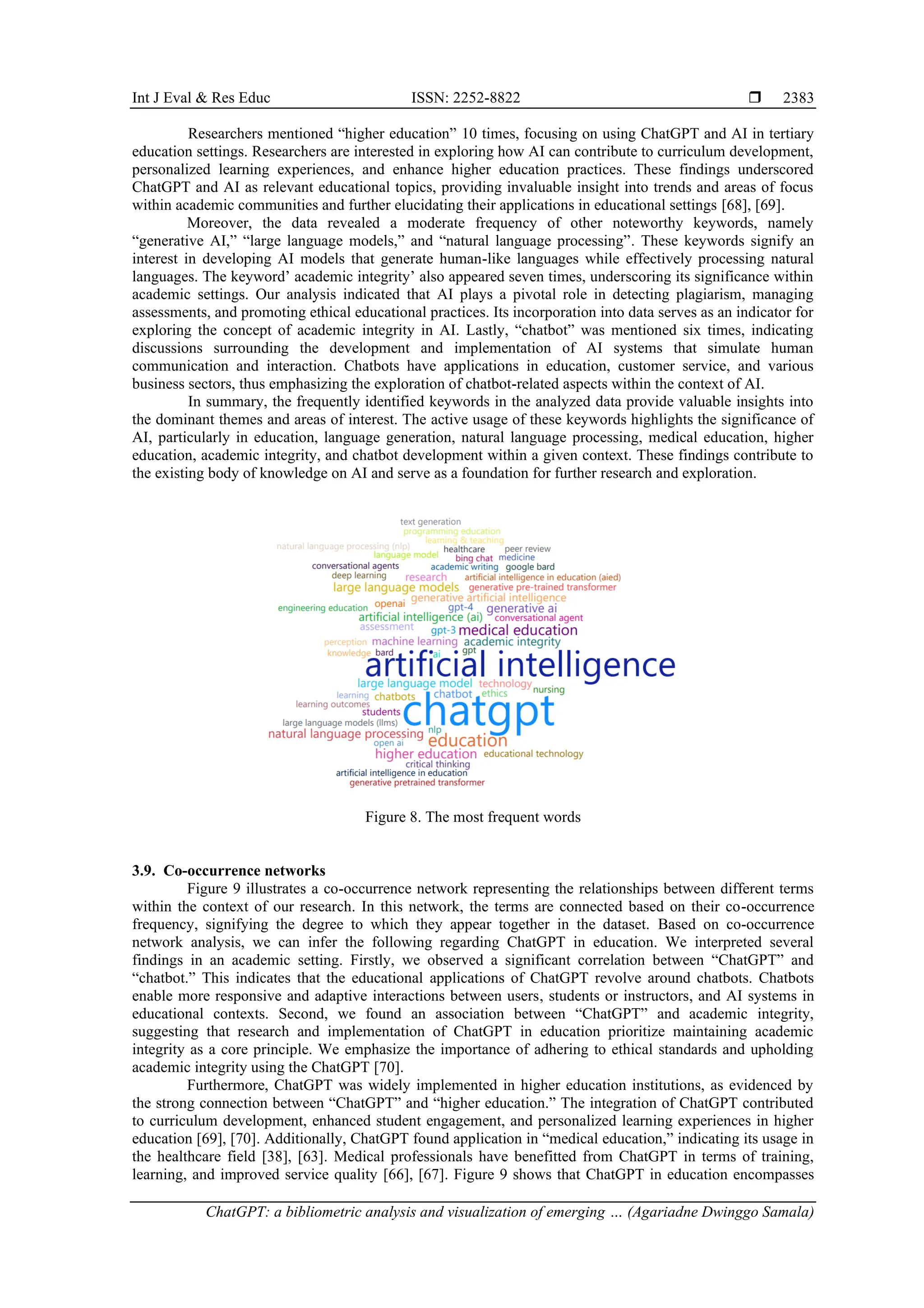 ChatGPT: a bibliometric analysis and visualization of emerging ...