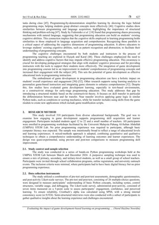 Evaluating the impact of game development-based learning on programming ...