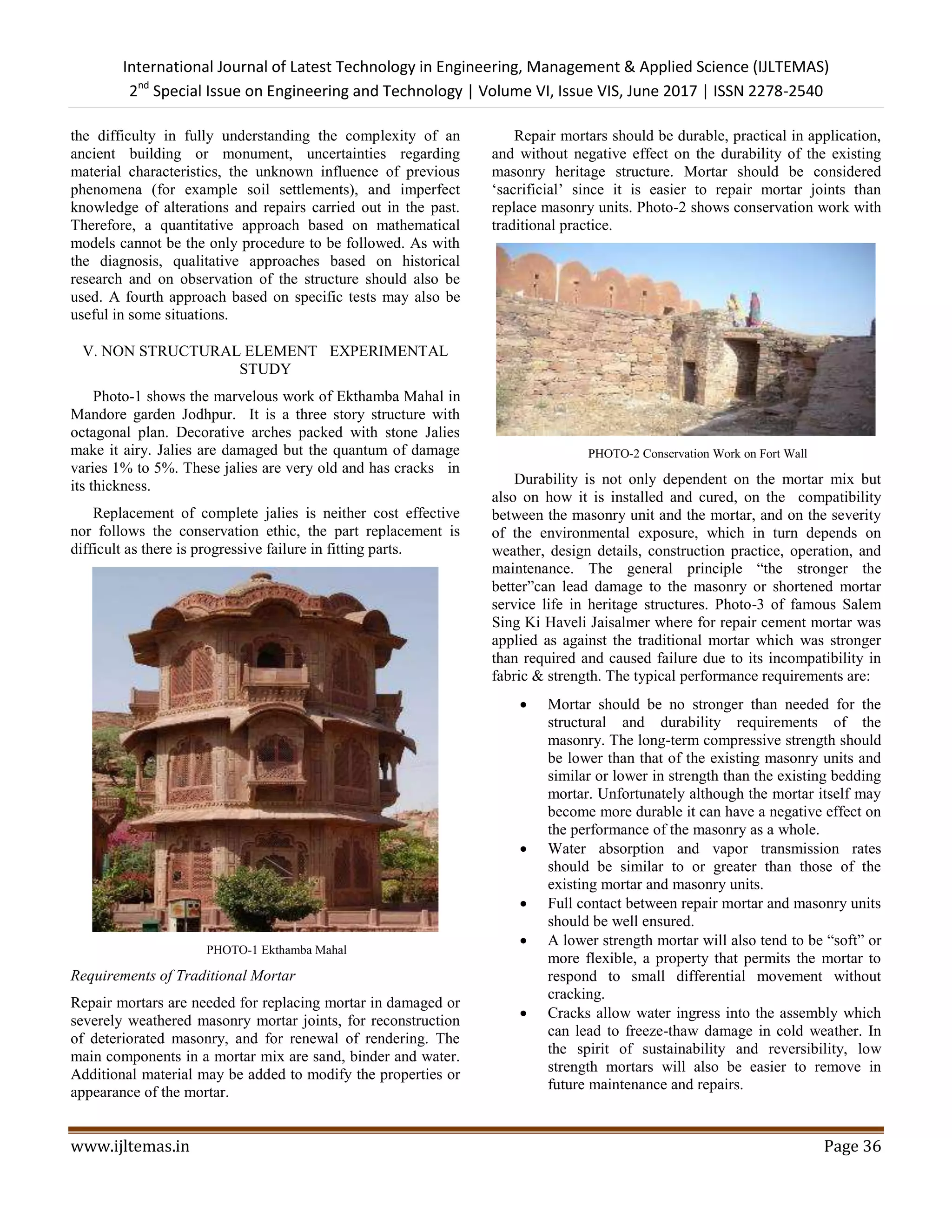 Challenges in Conservation of Heritage Structures | PDF