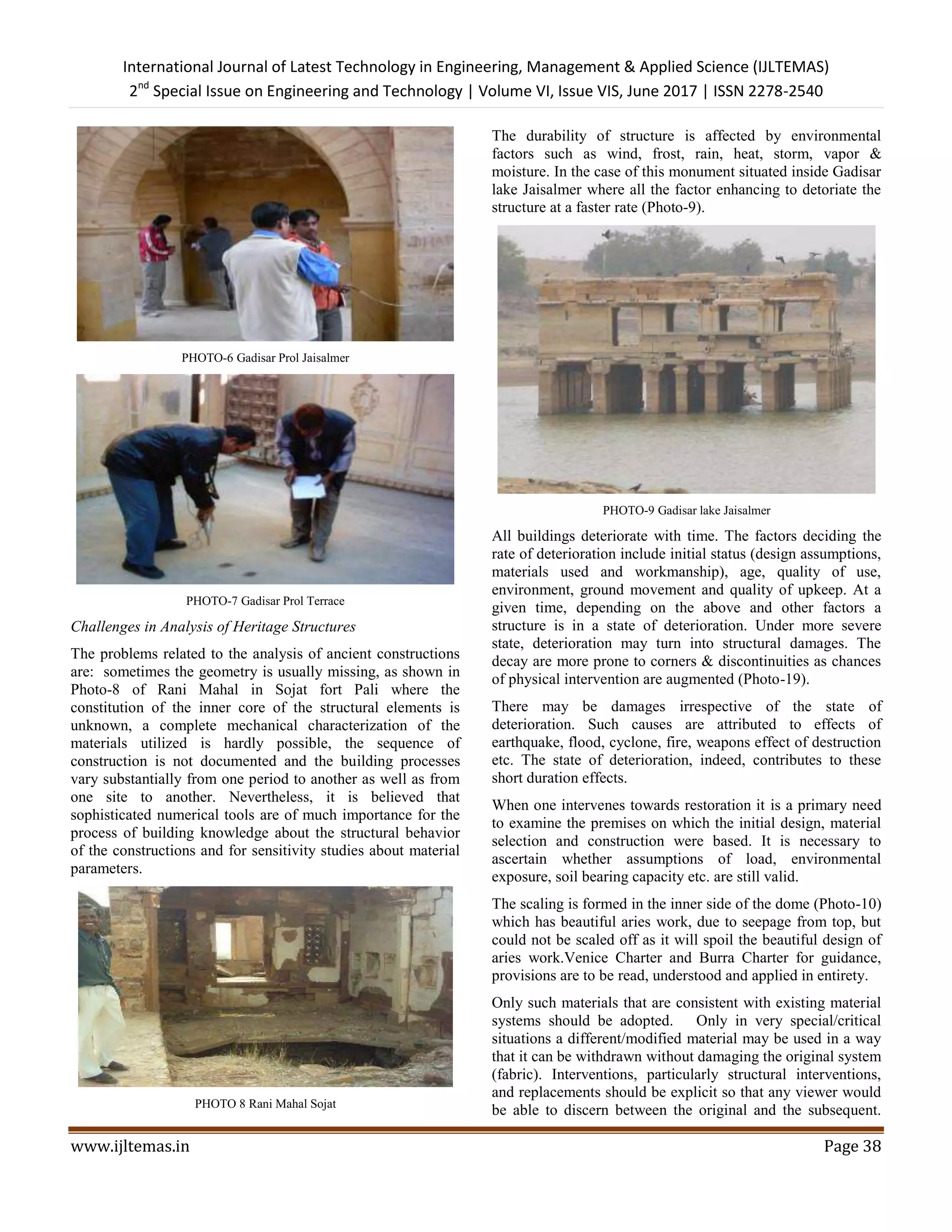 Challenges in Conservation of Heritage Structures | PDF