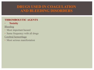34 drugs-used-in-coagulation-and-bleeding-disorders | PDF