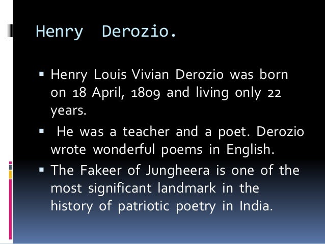 henry derozio biography