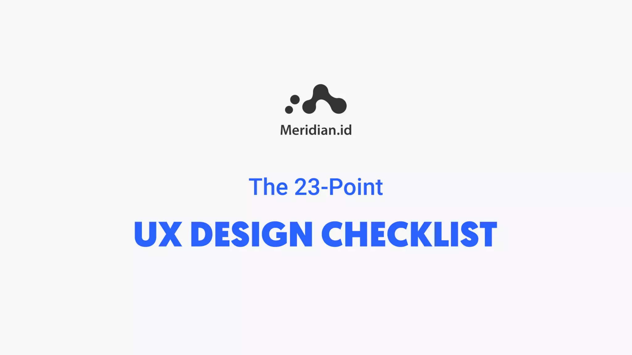 #34 the 23-point ux design checklist | PDF