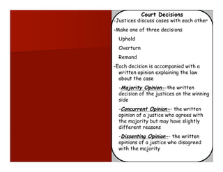 Supreme court written decisions Clearance